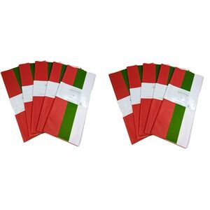 300 Sheets‎ Red Green White Christmas Tissue Paper 16.5x24" Wondershop Gift Wrap